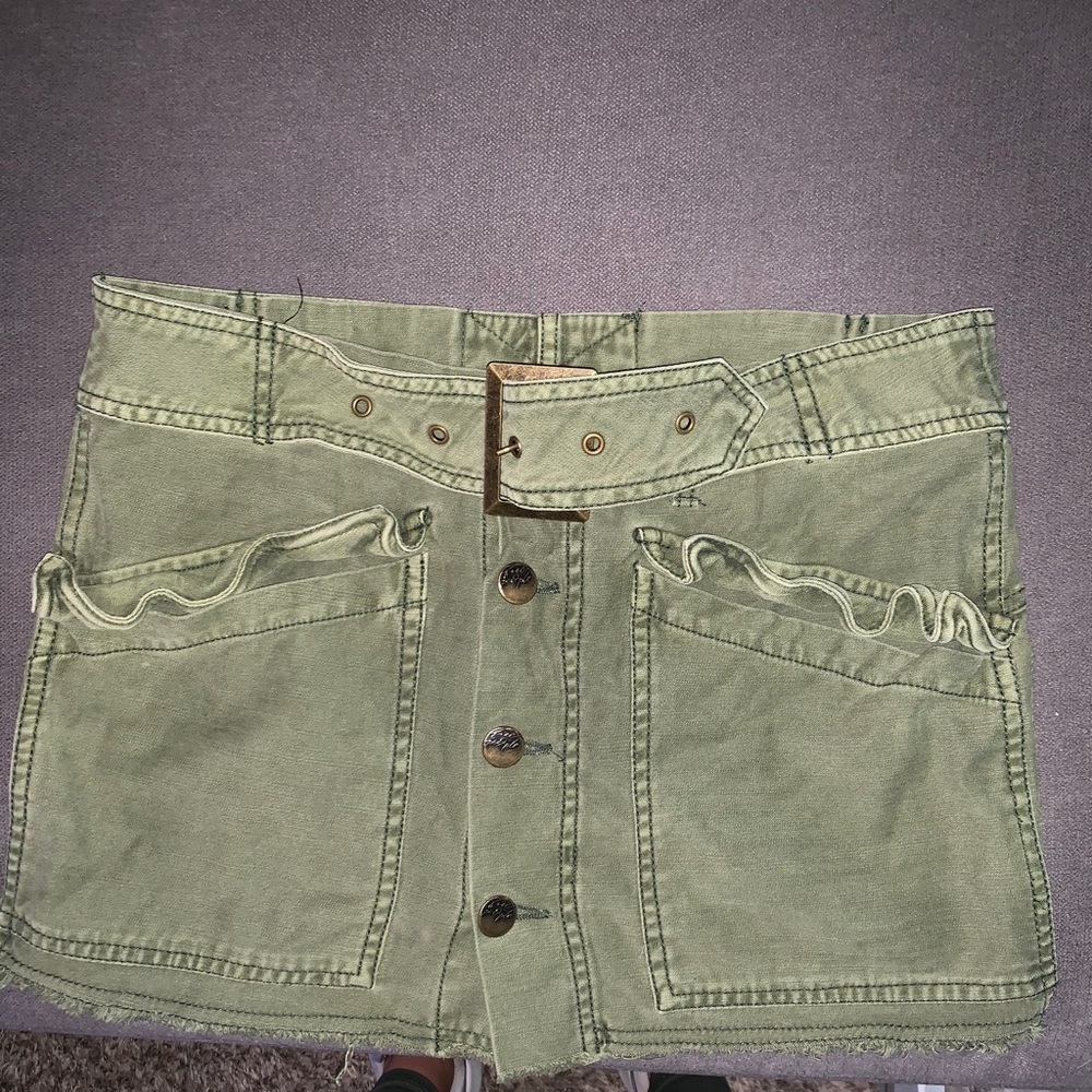 Free People army skirt